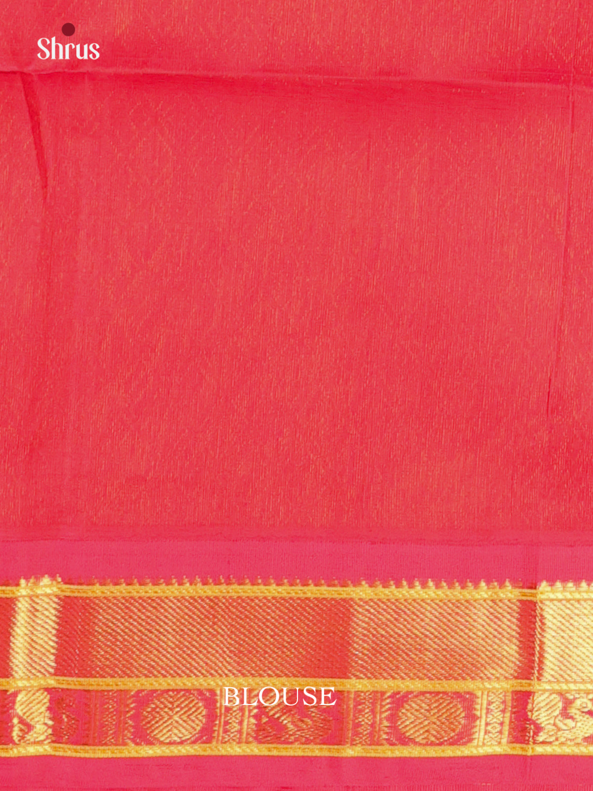 Green & Red - Silk Cotton Saree - Shop on Shrus.com