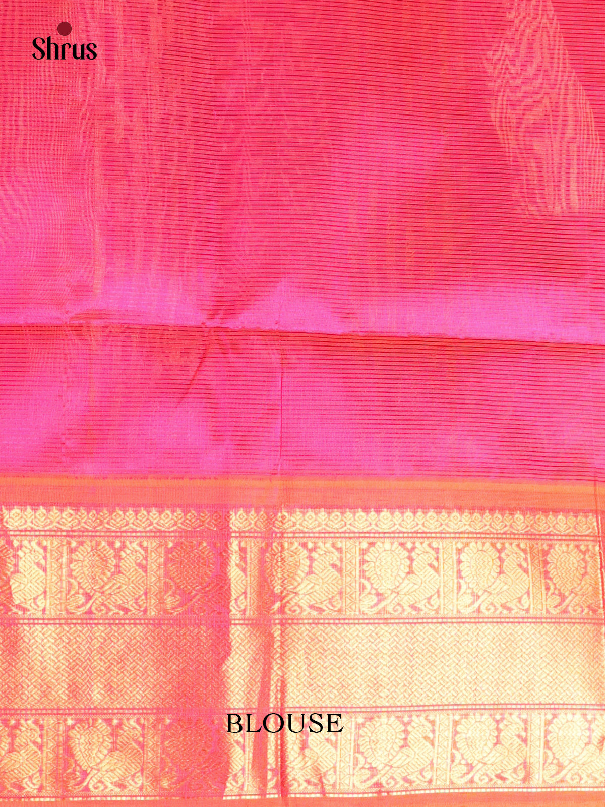 Brown & Orangish Pink- Silk Cotton Saree - Shop on Shrus.com