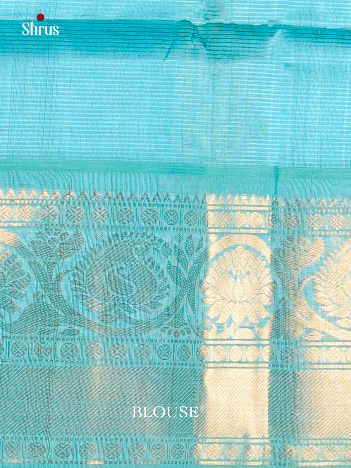 Violet & Teal - Silk Cotton Saree - Shop on Shrus.com