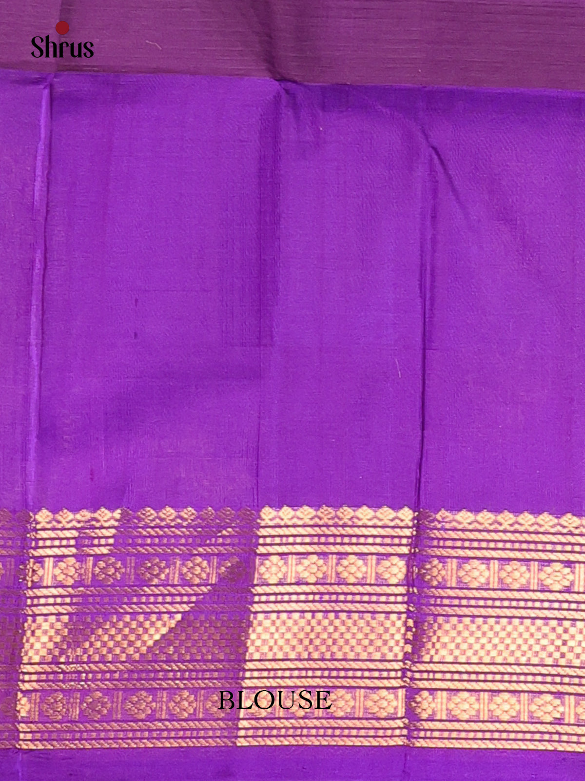 Mustard & Violet - Silk Cotton Saree - Shop on Shrus.com