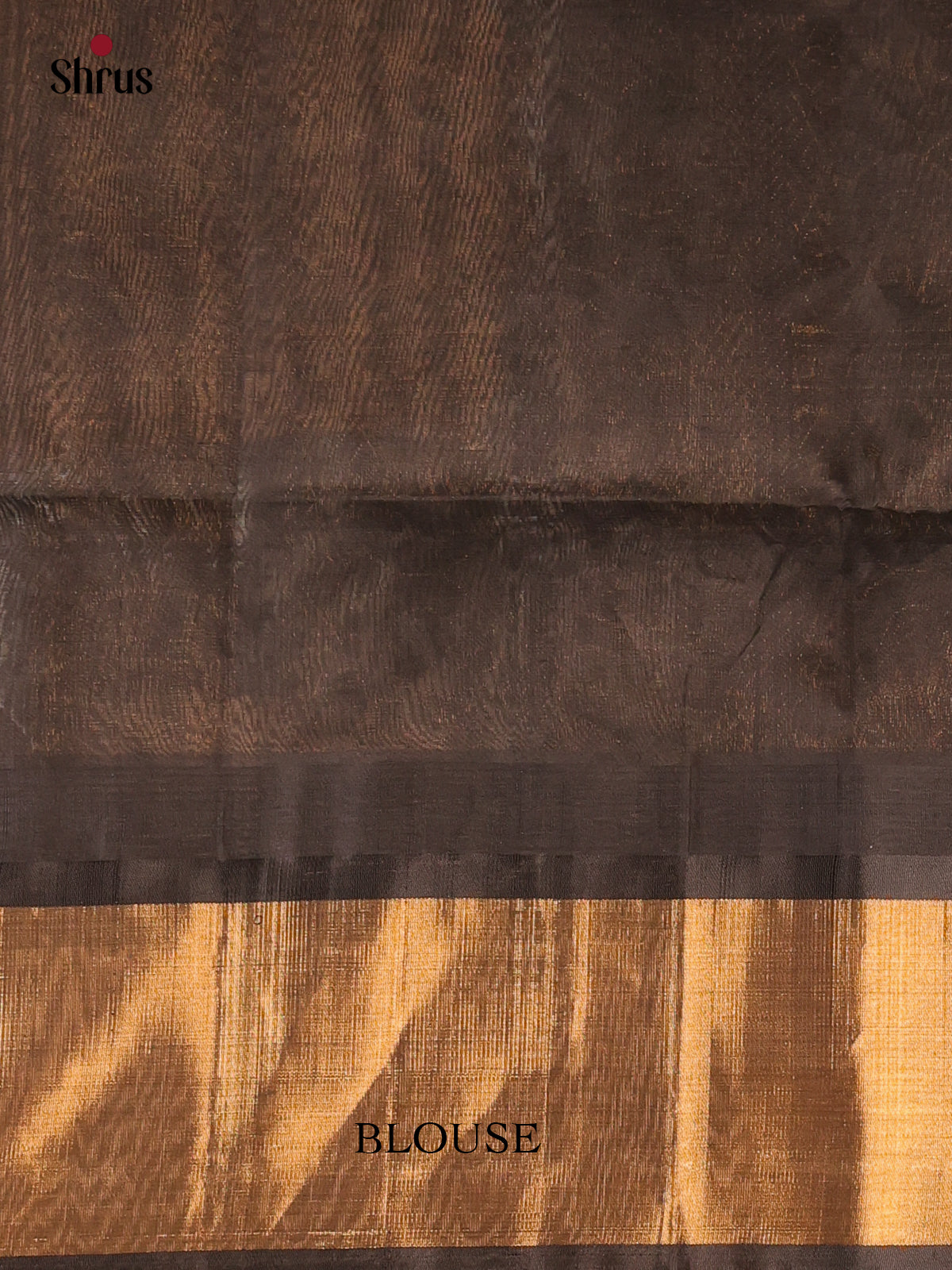 Peach & Black - Silk Cotton Saree - Shop on Shrus.com