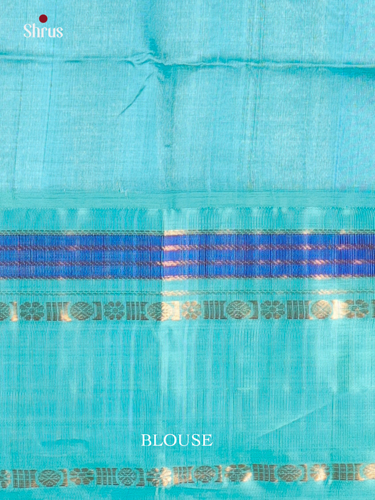 Maroon & Teal- Silk Cotton Saree - Shop on Shrus.com
