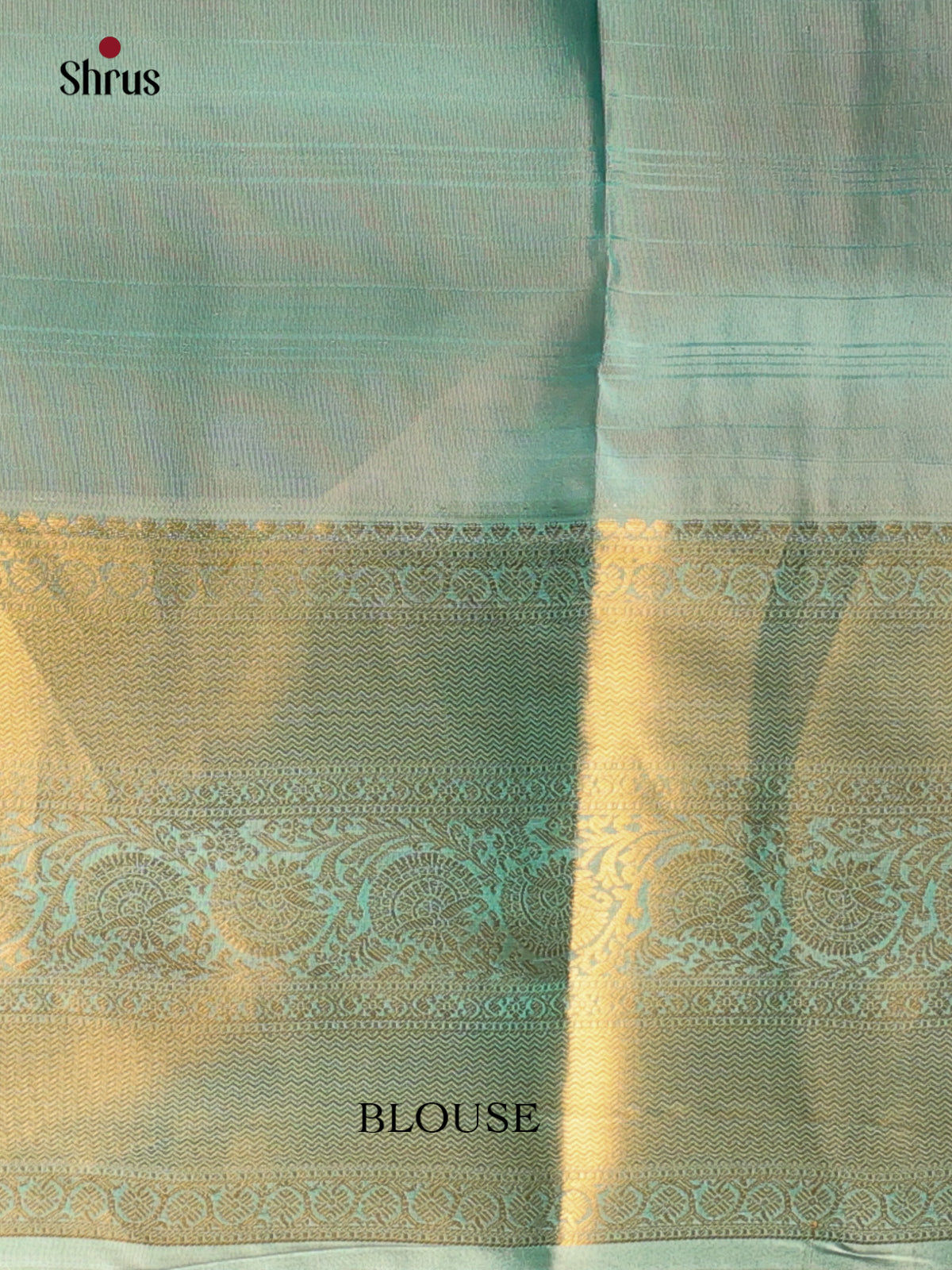 Violet and Pastel Green Pure Kanchipuram silk Saree With Thread Woven Checks-2
