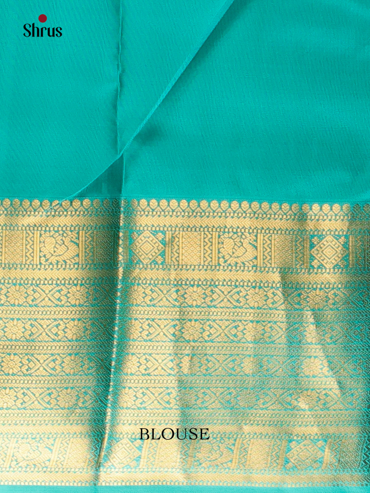 Pink & Teal - Kanchipuram silk Saree - Shop on Shrus.com
