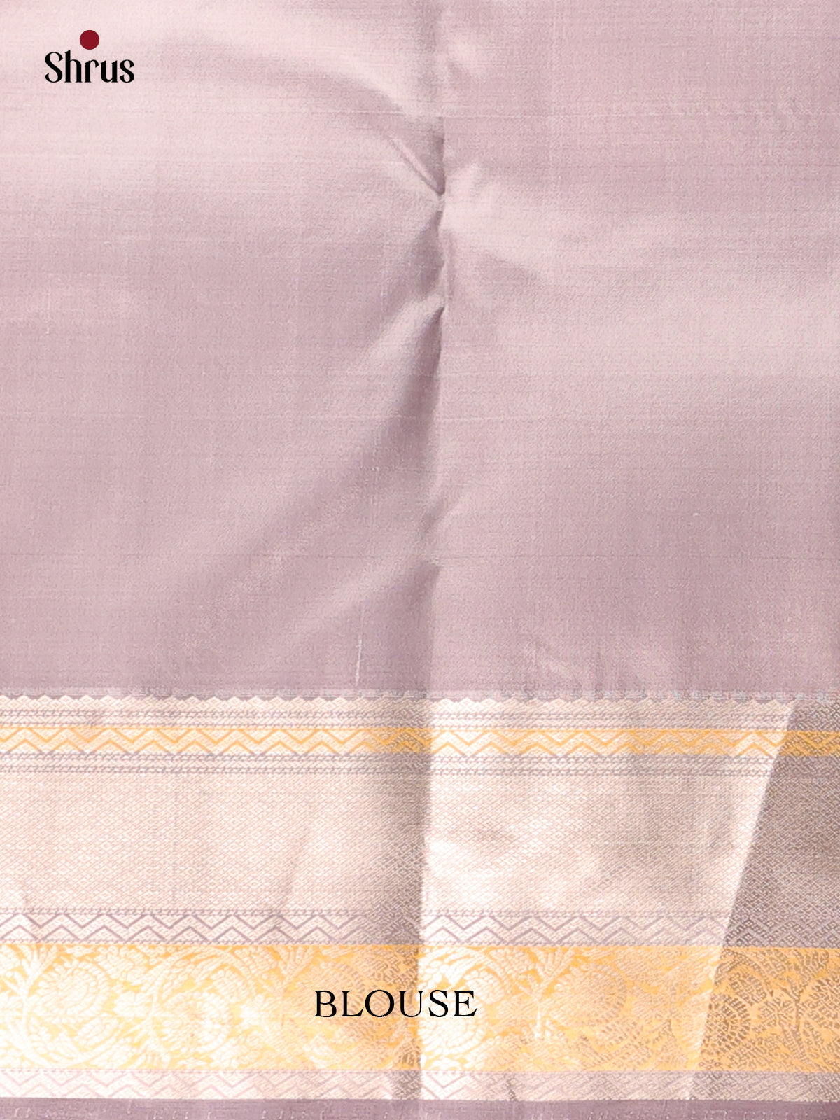 Red and Lavender Kanchipuram silk Saree With Vaira Oosi Checks and Floral Buttas-2