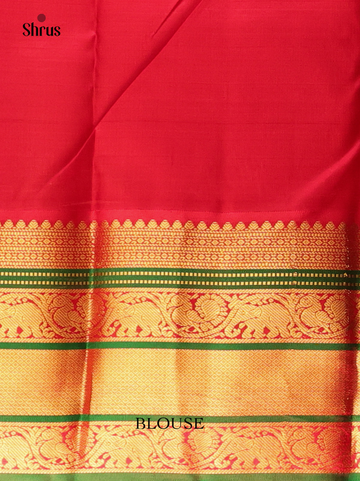Violet & Red - Kanchipuram silk Saree - Shop on Shrus.com
