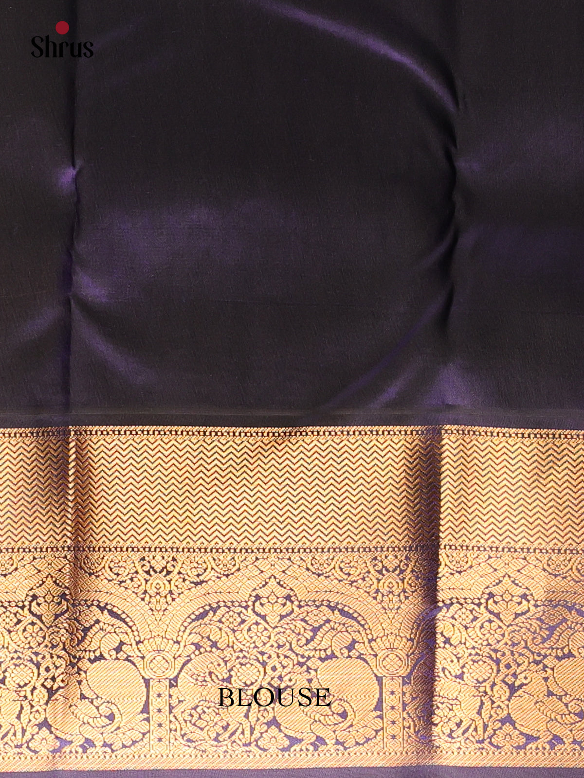 Mustard & Blue - Kanchipuram silk Saree - Shop on Shrus.com
