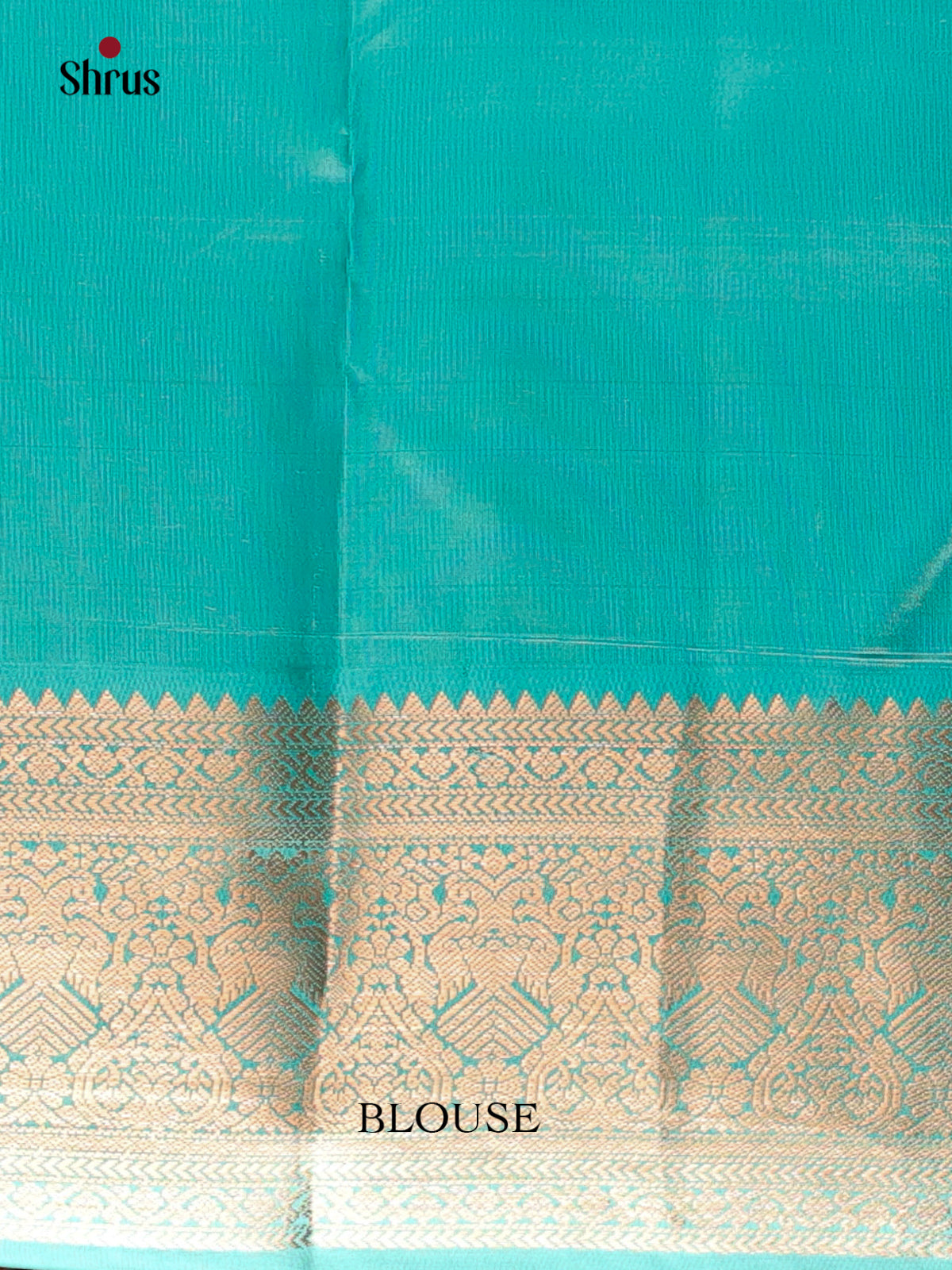 Purple and Teal Kanchipuram silk Saree With Zari Woven Floral Buttas - Shop on Shrus.com