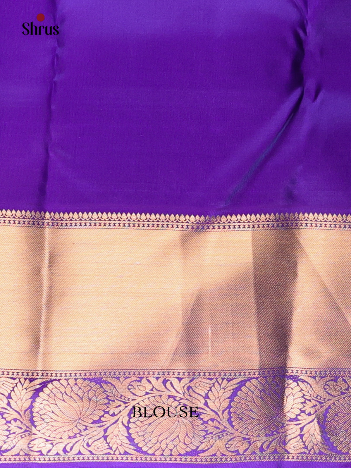 Orangish Pink & Violet - Kanchipuram silk Saree - Shop on Shrus.com