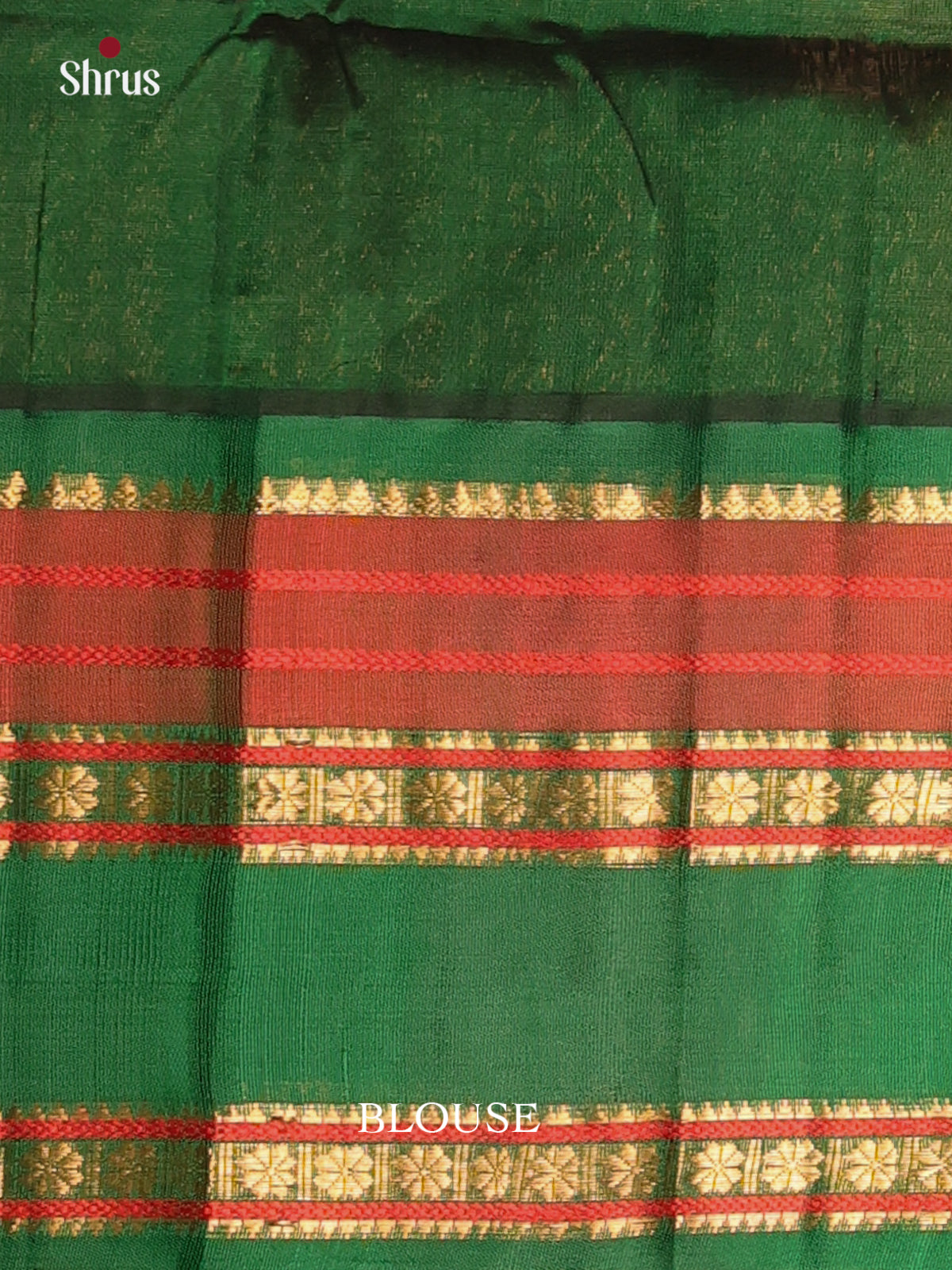 Mustard & Green - Silk Cotton Saree - Shop on Shrus.com