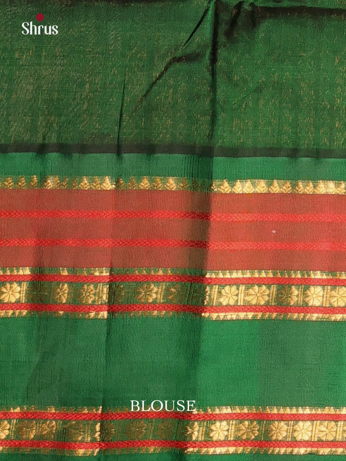 Pink & Green - Silk Cotton Saree - Shop on Shrus.com