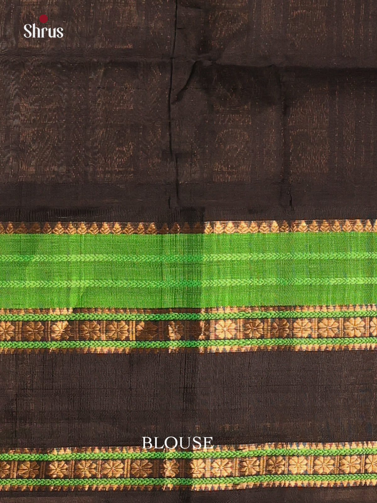 Pink & Black - Silk Cotton Saree - Shop on Shrus.com