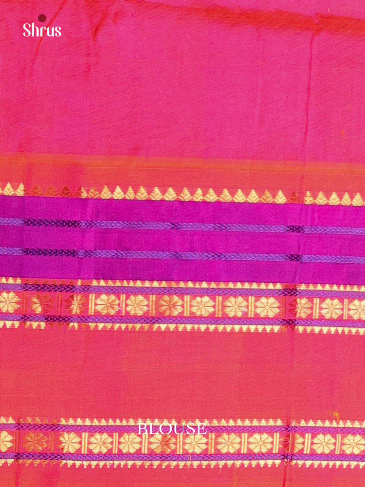 Green & Pink - Silk Cotton Saree - Shop on Shrus.com