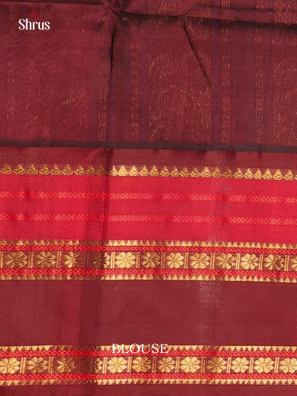 Green & Brown - Silk Cotton Saree - Shop on Shrus.com