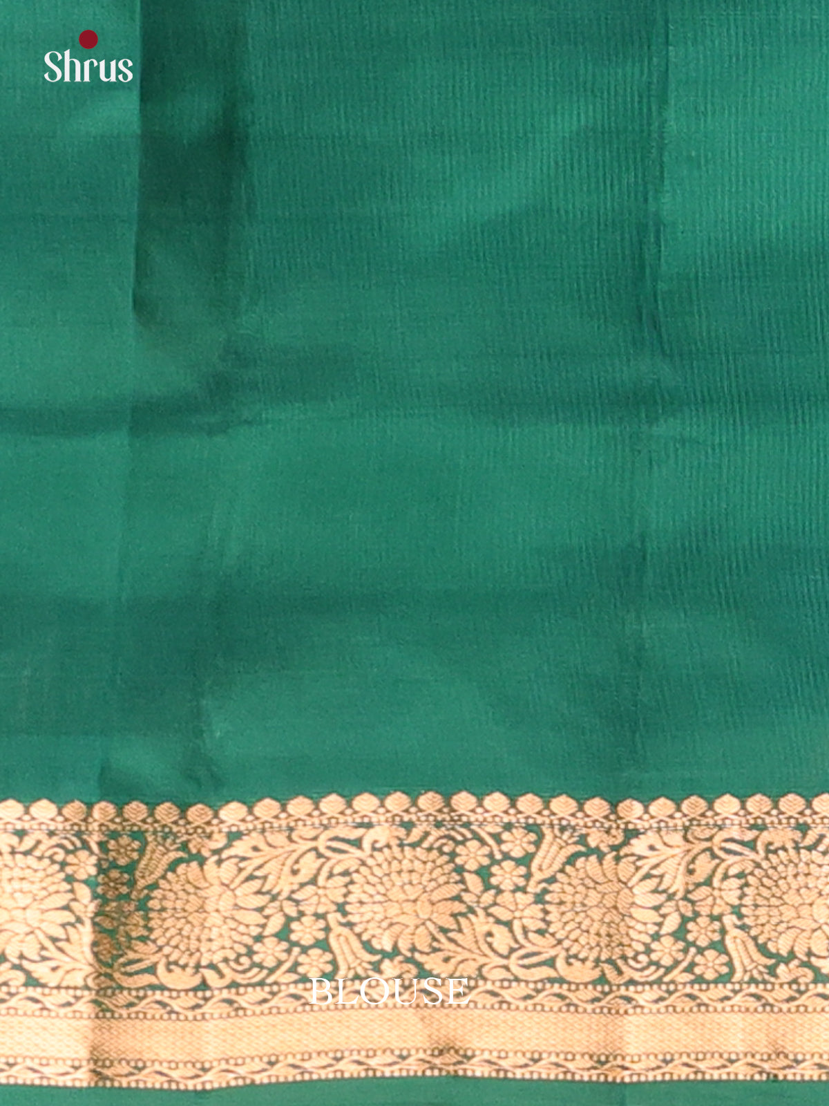 Blue & Green - Kanchipuram-halfpure Saree - Shop on Shrus.com