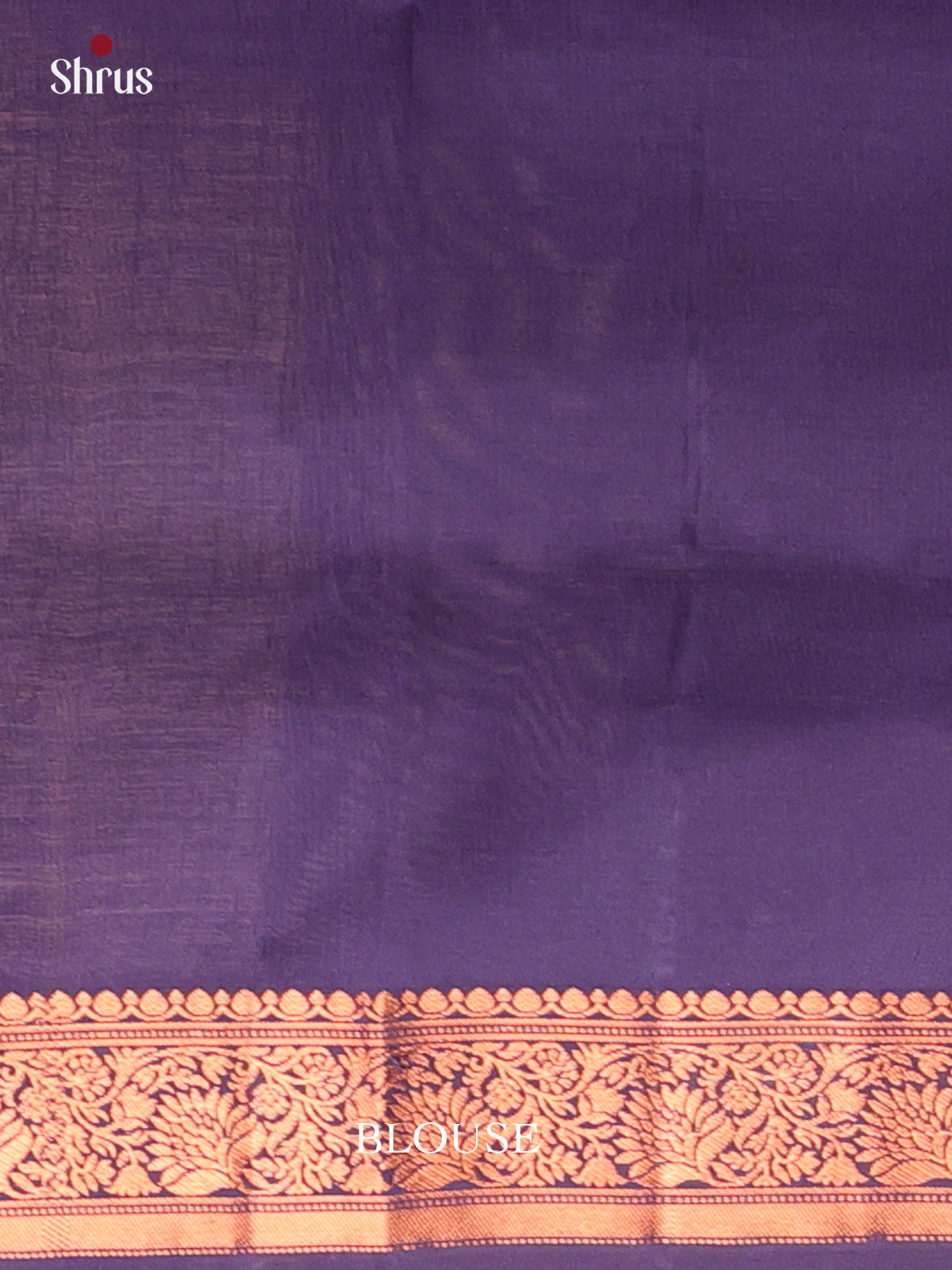 Mustard & Violet- Kanchipuram-halfpure Saree - Shop on Shrus.com