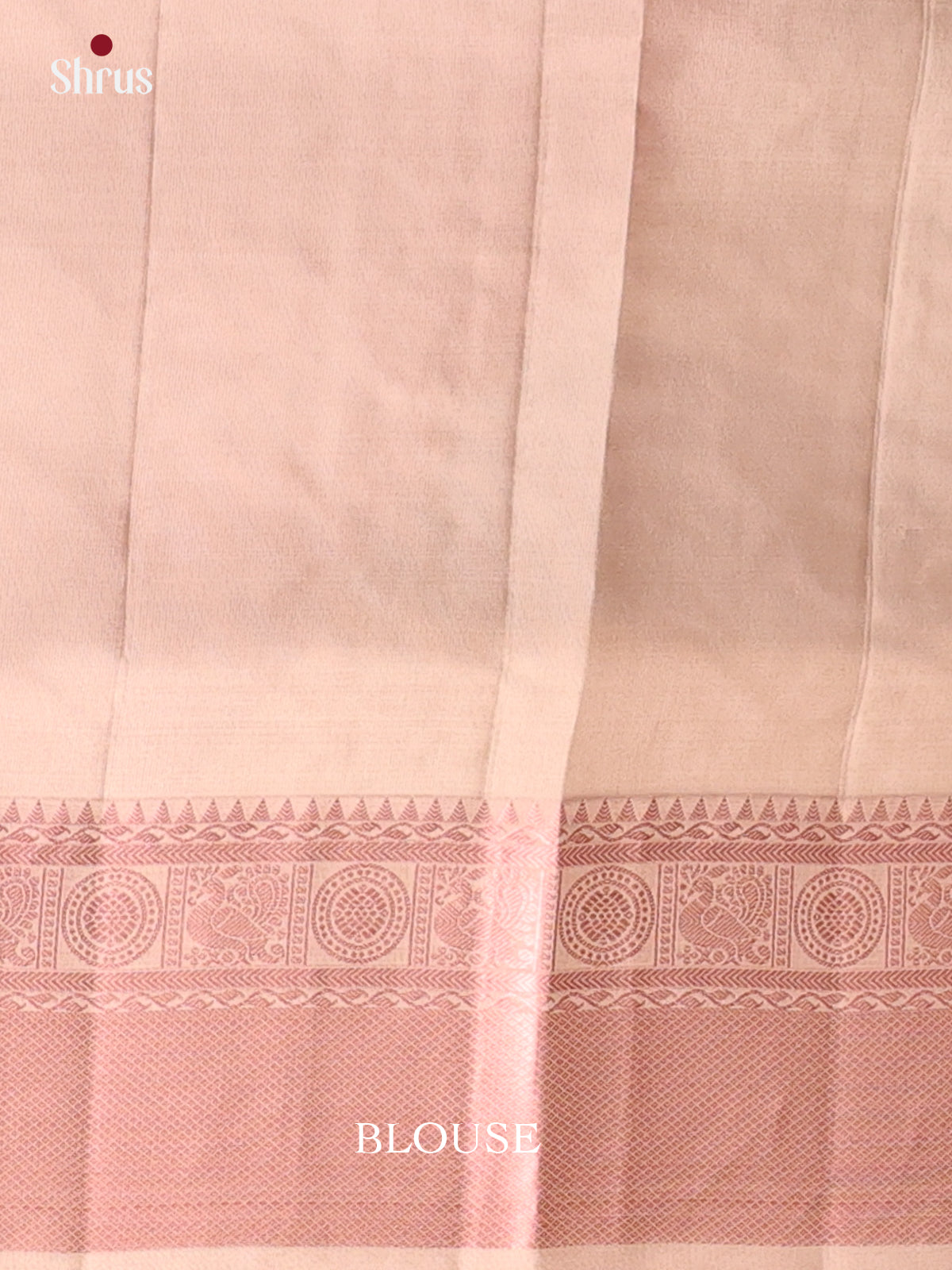 Pink & Grey - Kanchipuram-halfpure Saree - Shop on Shrus.com