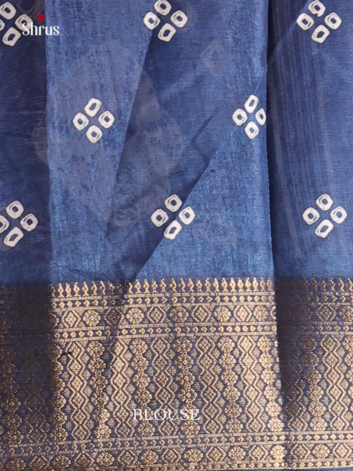 Blue - Semi Crepe Saree - Shop on Shrus.com