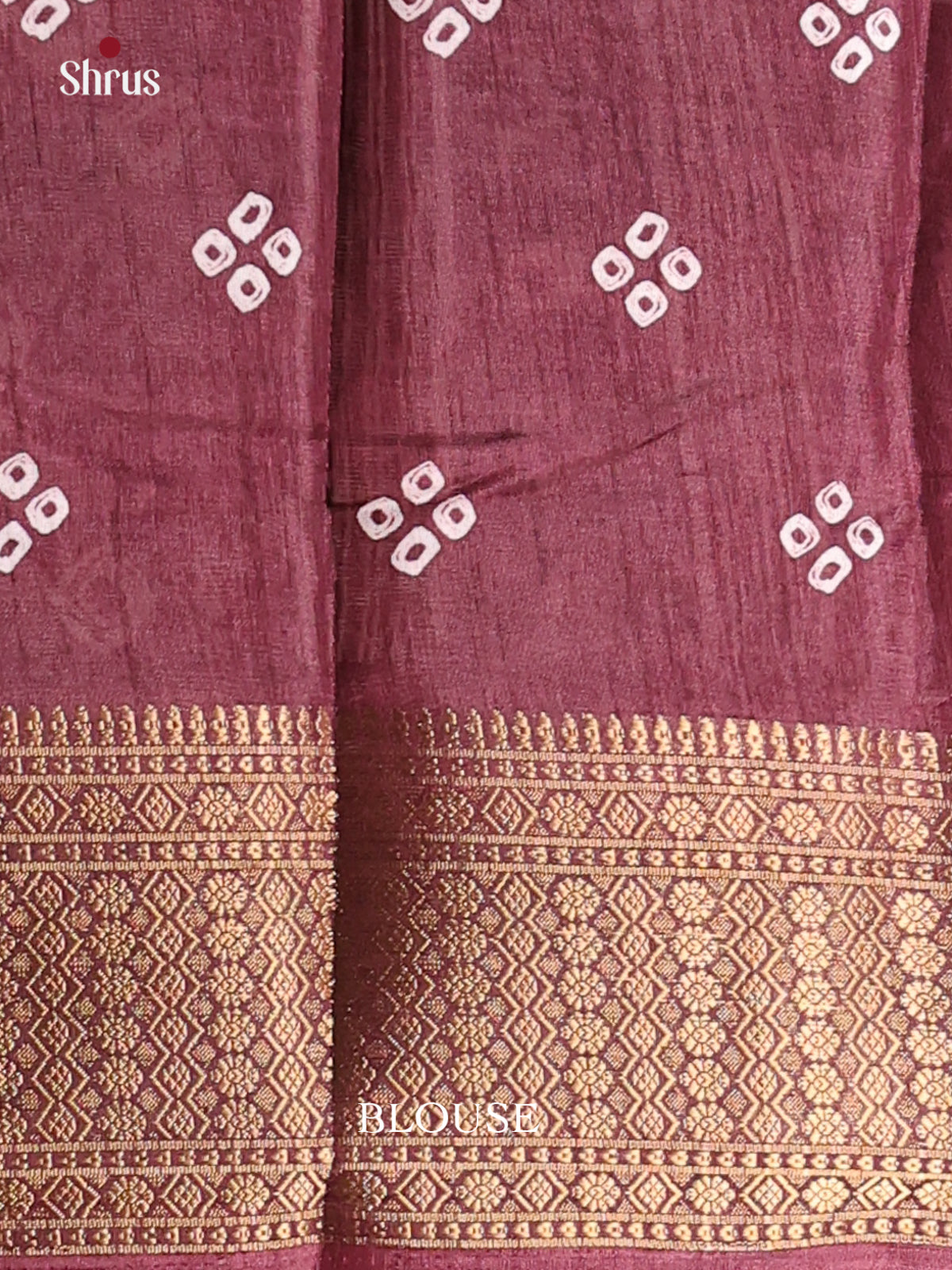 Brown- Semi Crepe Saree - Shop on Shrus.com