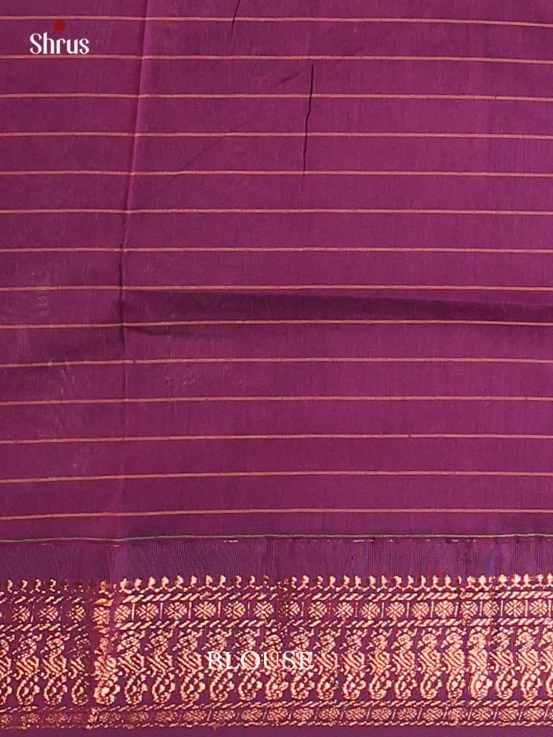 Green & Violet - Kalyani Cotton Saree - Shop on Shrus.com