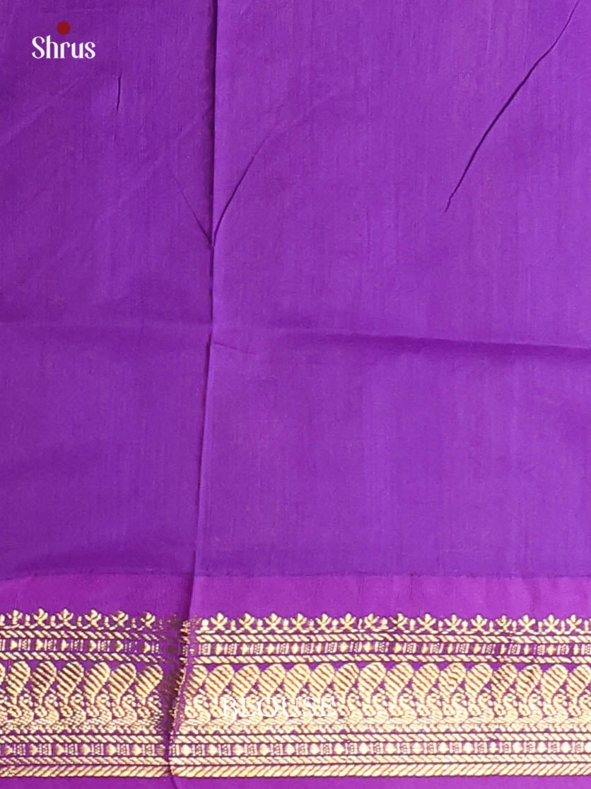 Green & Violet - Kalyani Cotton Saree - Shop on Shrus.com