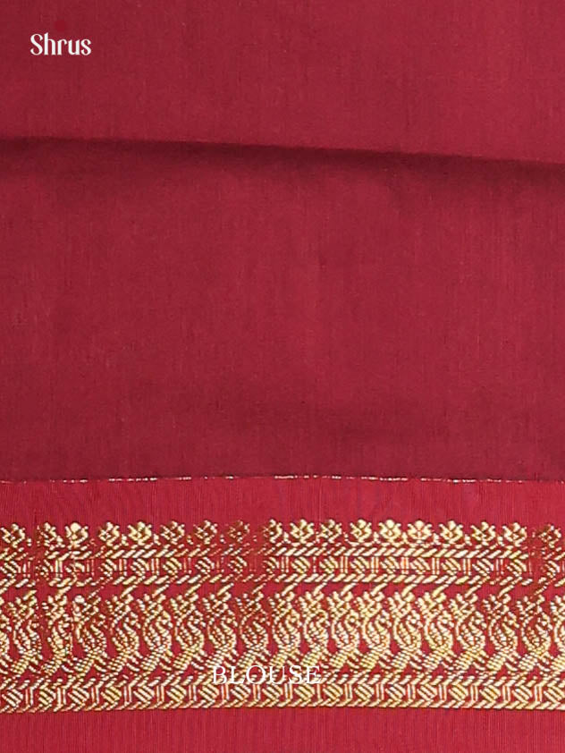 Green & Maroon - Kalyani Cotton Saree - Shop on Shrus.com