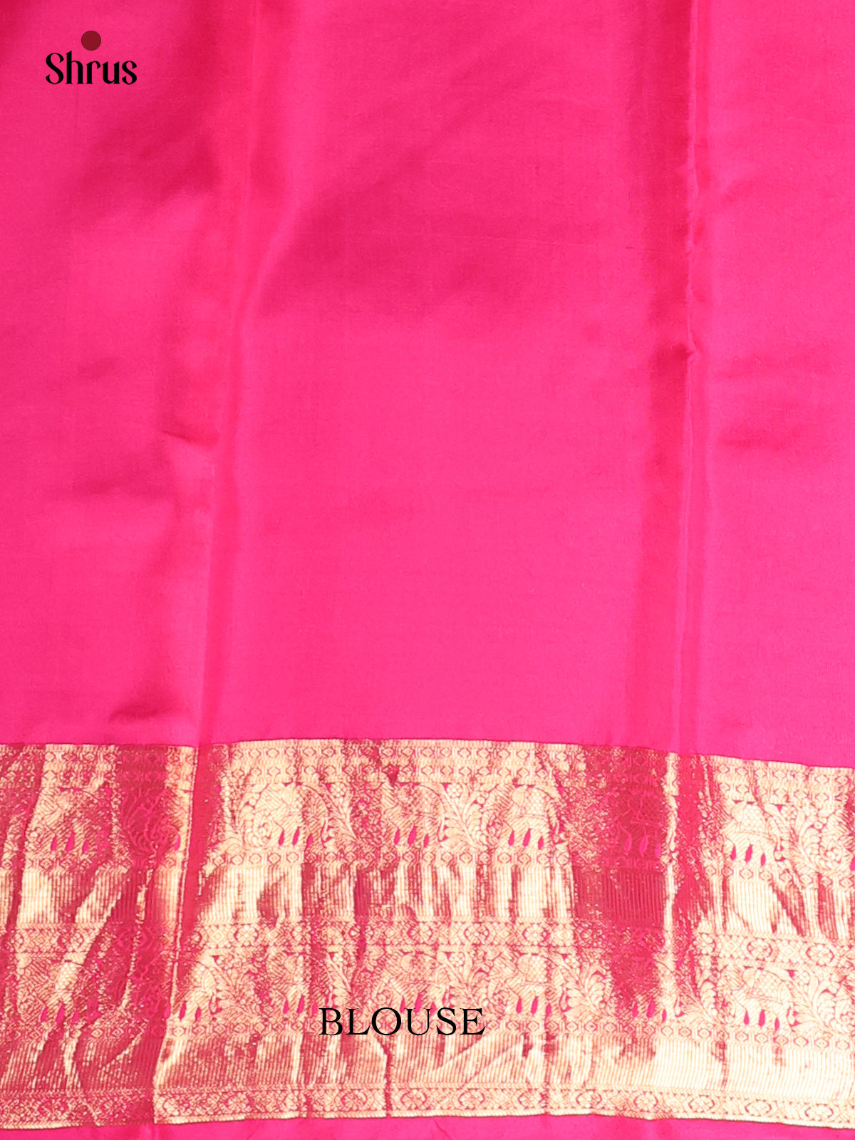 Peach & Pink- Kanchipuram silk Saree - Shop on Shrus.com