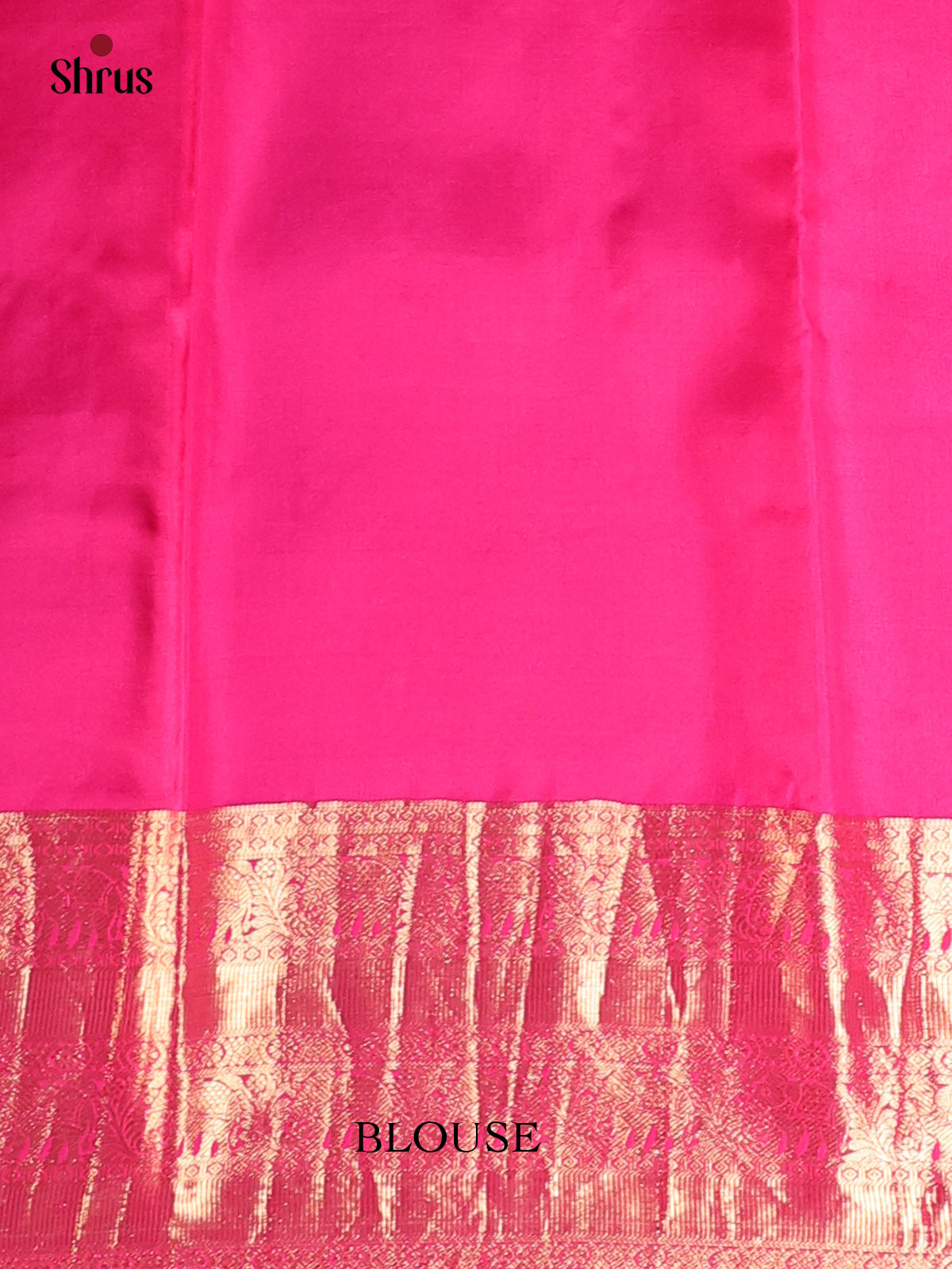 Peach & Pink- Kanchipuram silk Saree - Shop on Shrus.com