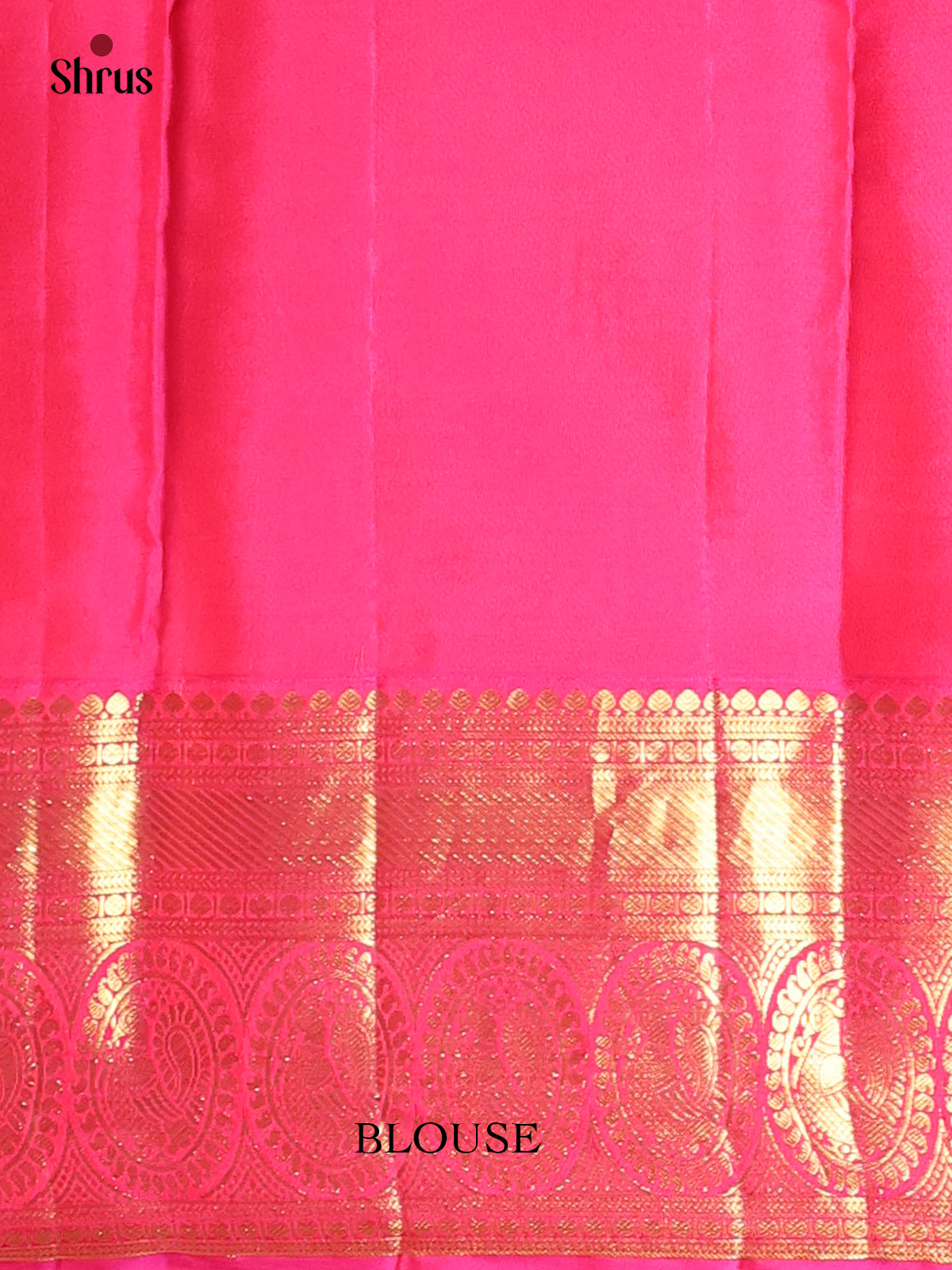 Olive Green and Pink Kanchipuram silk Saree With Animal Prints - Shop on Shrus.com