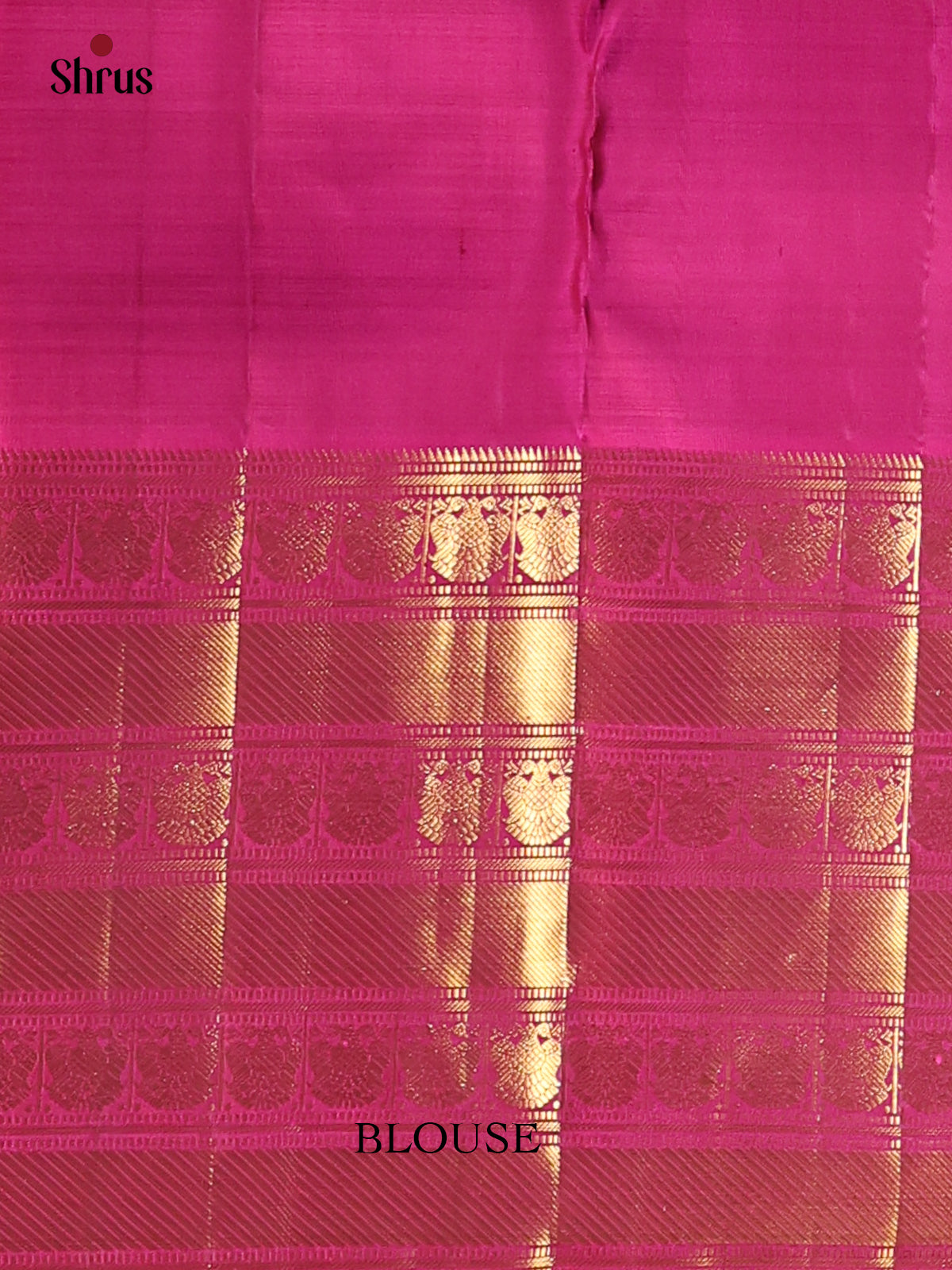 Green & Pink- Kanchipuram silk Saree - Shop on Shrus.com