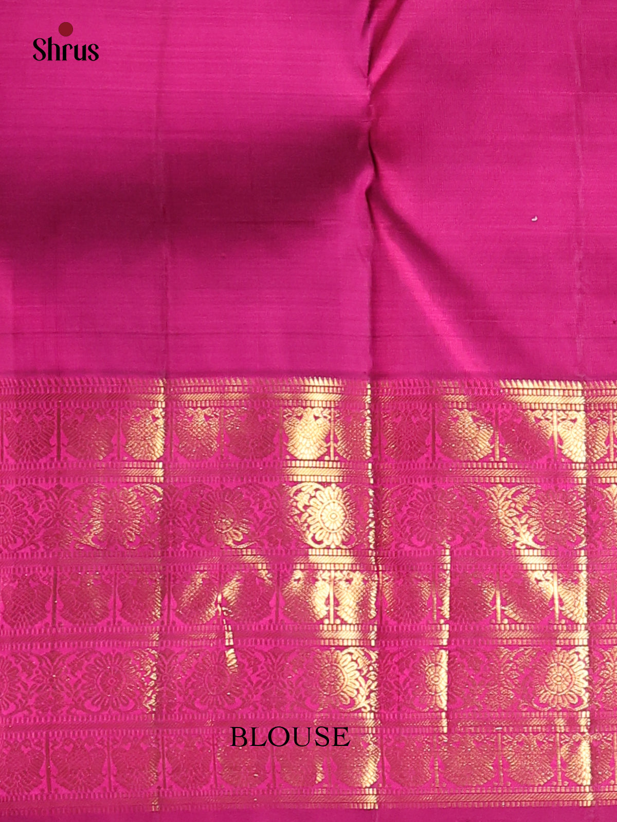 Orange & Purple - Kanchipuram silk Saree - Shop on Shrus.com