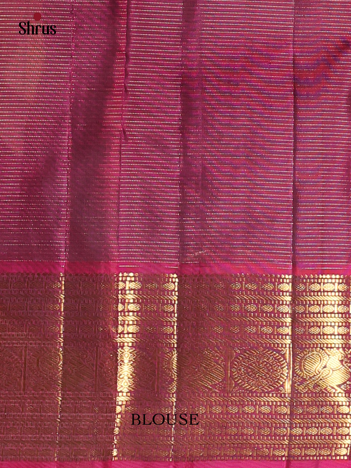 Green & Maroon - Kanchipuram silk Saree - Shop on Shrus.com