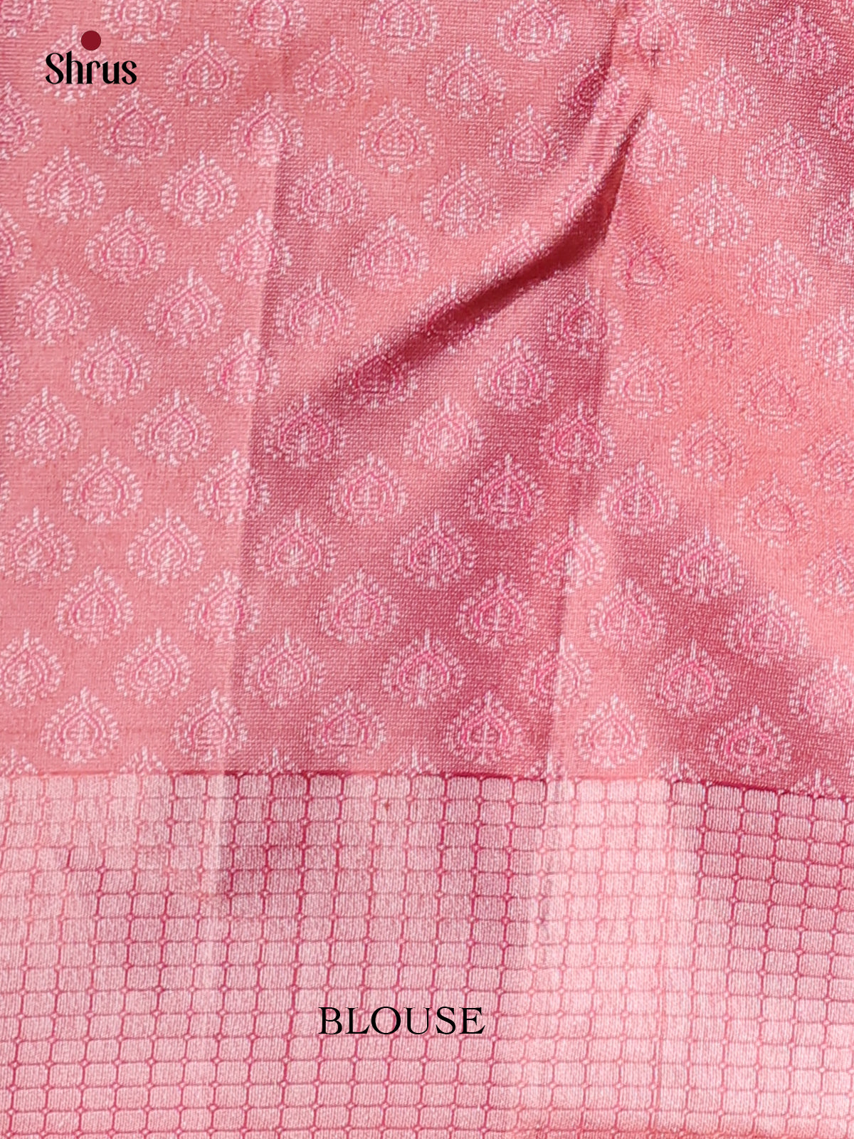 Pink Kanchipuram silk Saree With Delicate Floral Motifs-2