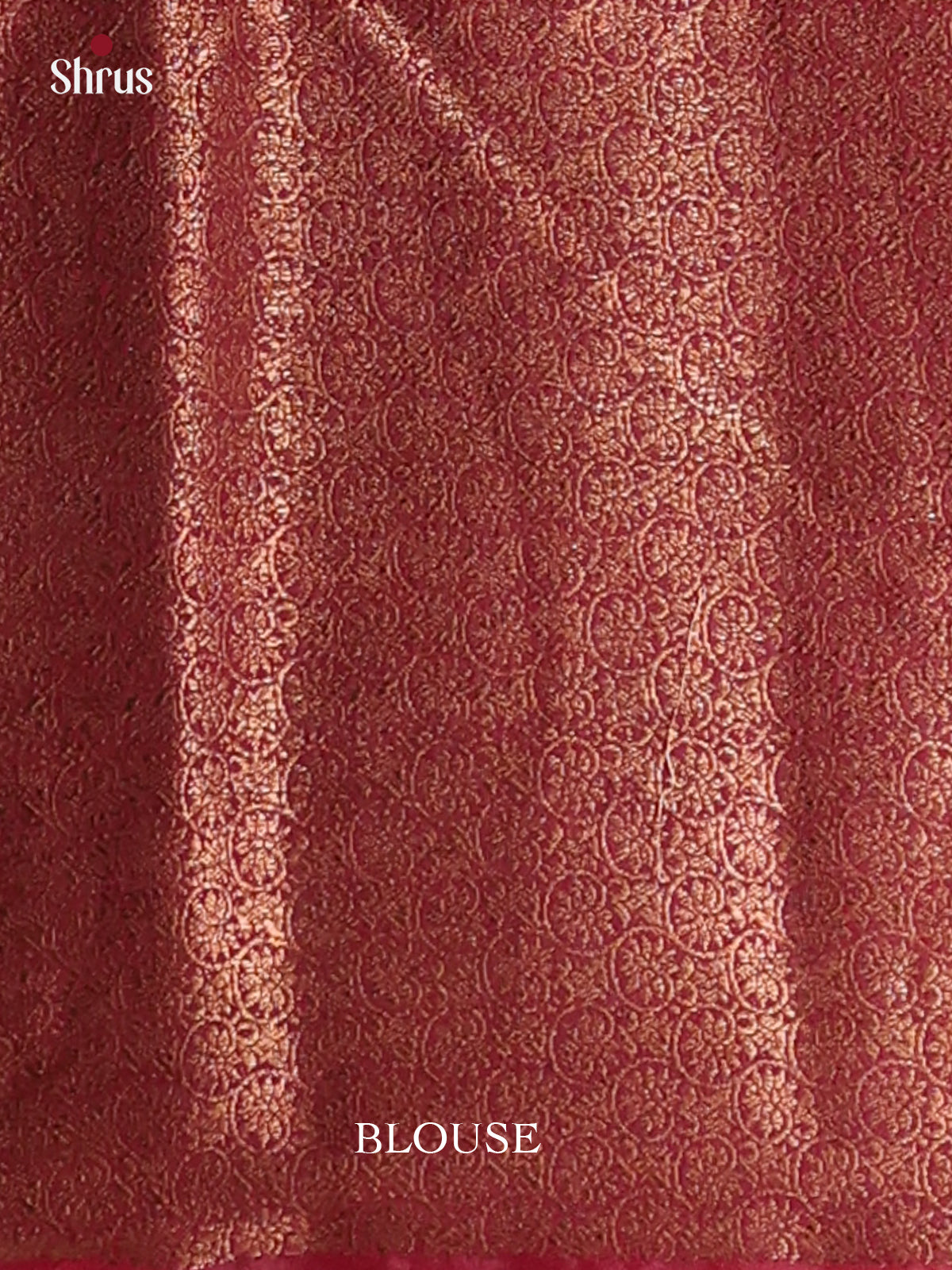 Grey & Maroon - Semi Jute Saree - Shop on Shrus.com