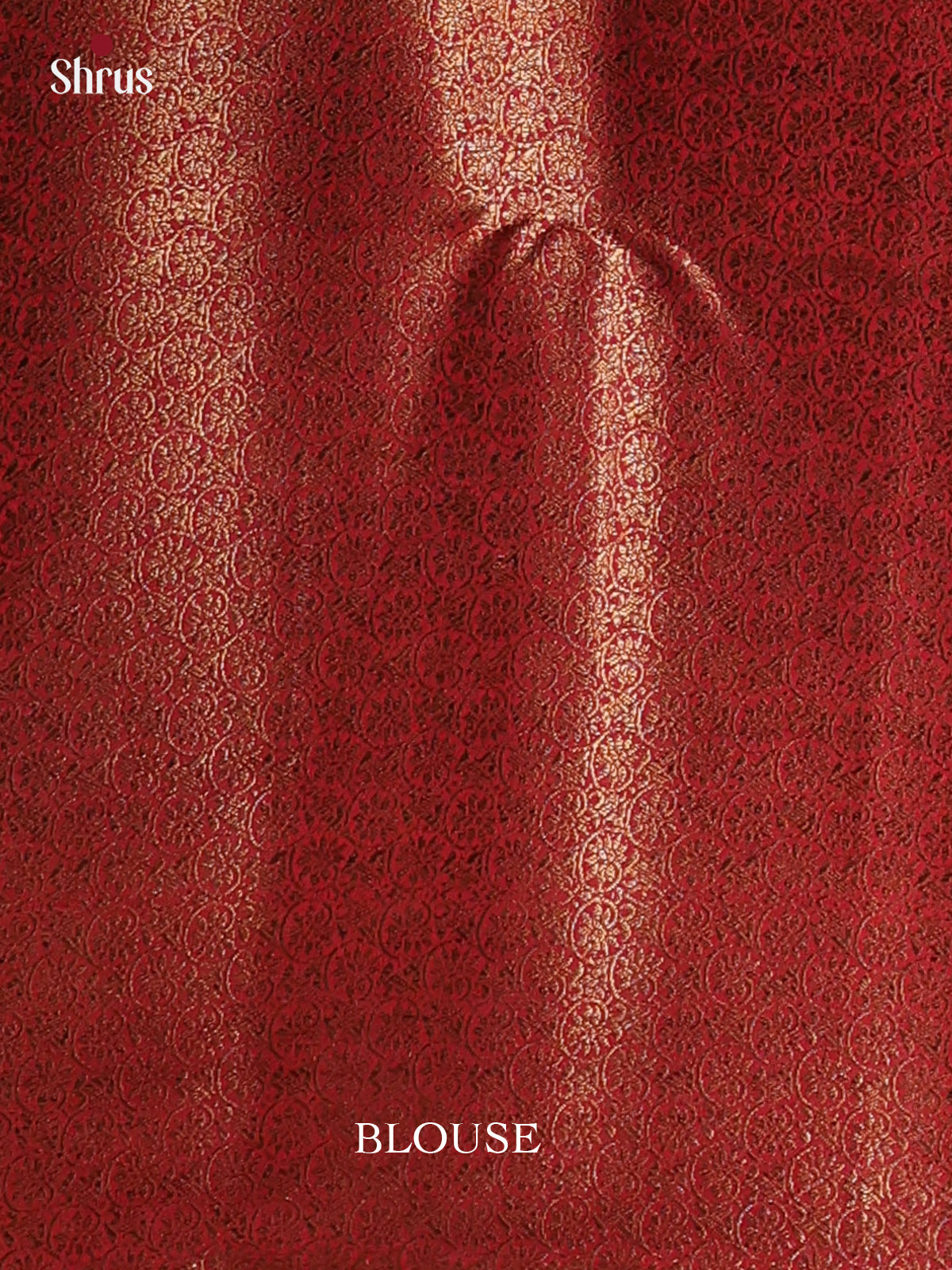 Olive Green & Maroon- Semi Jute Saree - Shop on Shrus.com