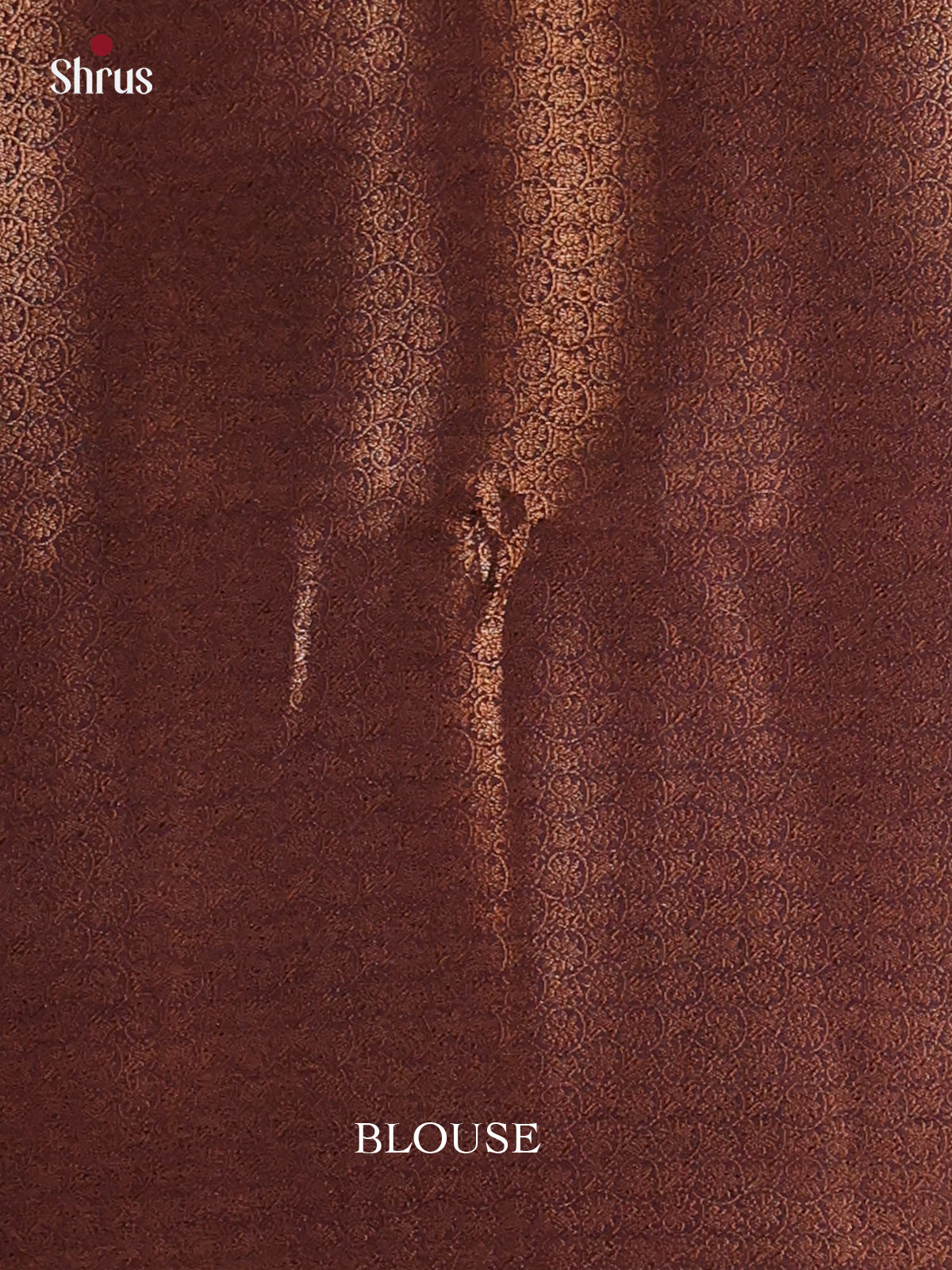 Blue & Brown - Semi Jute Saree - Shop on Shrus.com