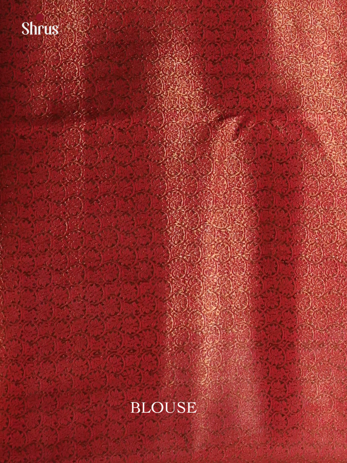 Blue & Red - Semi Jute Saree - Shop on Shrus.com