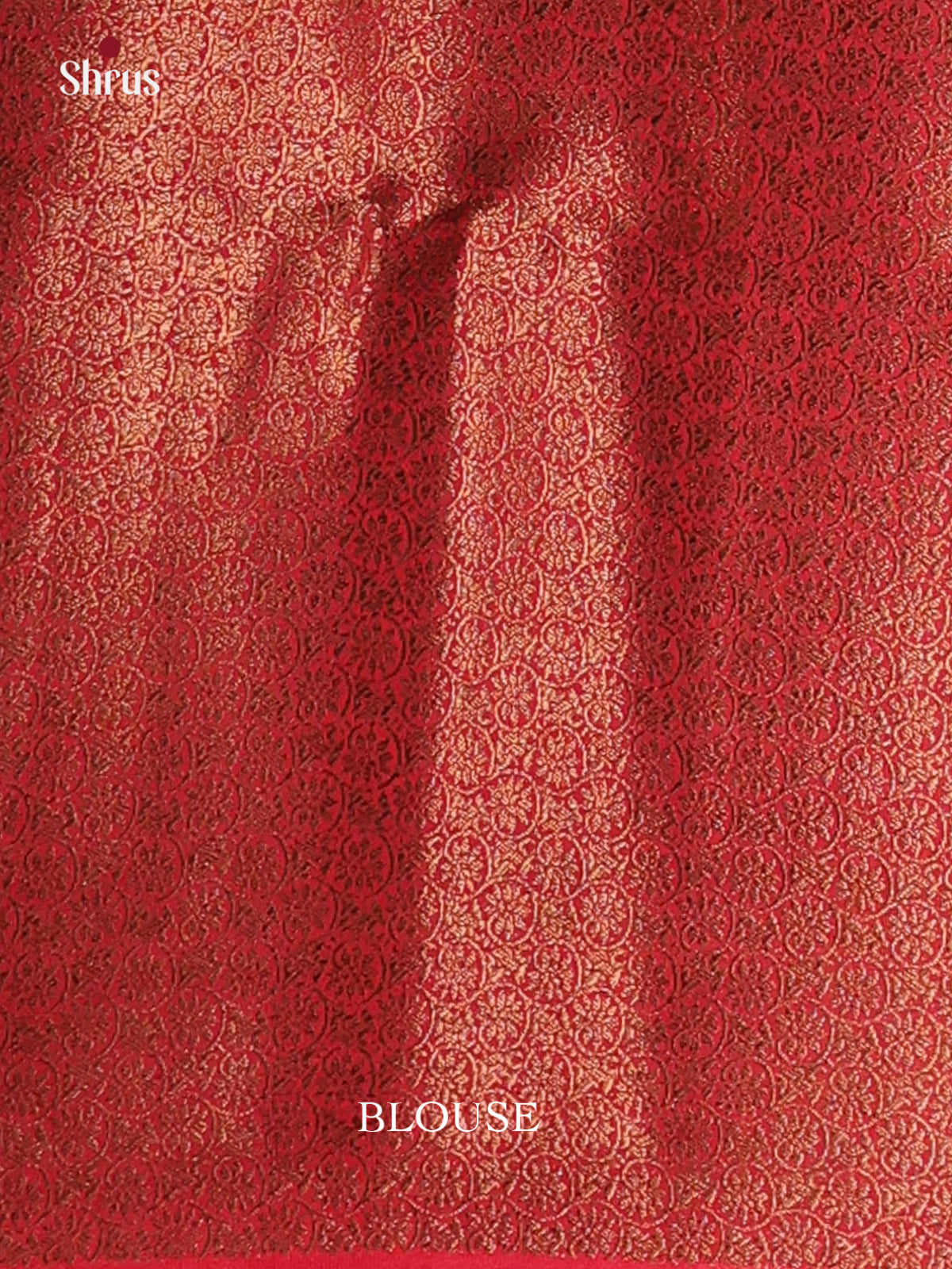 Blue & Red- Semi Jute Saree - Shop on Shrus.com