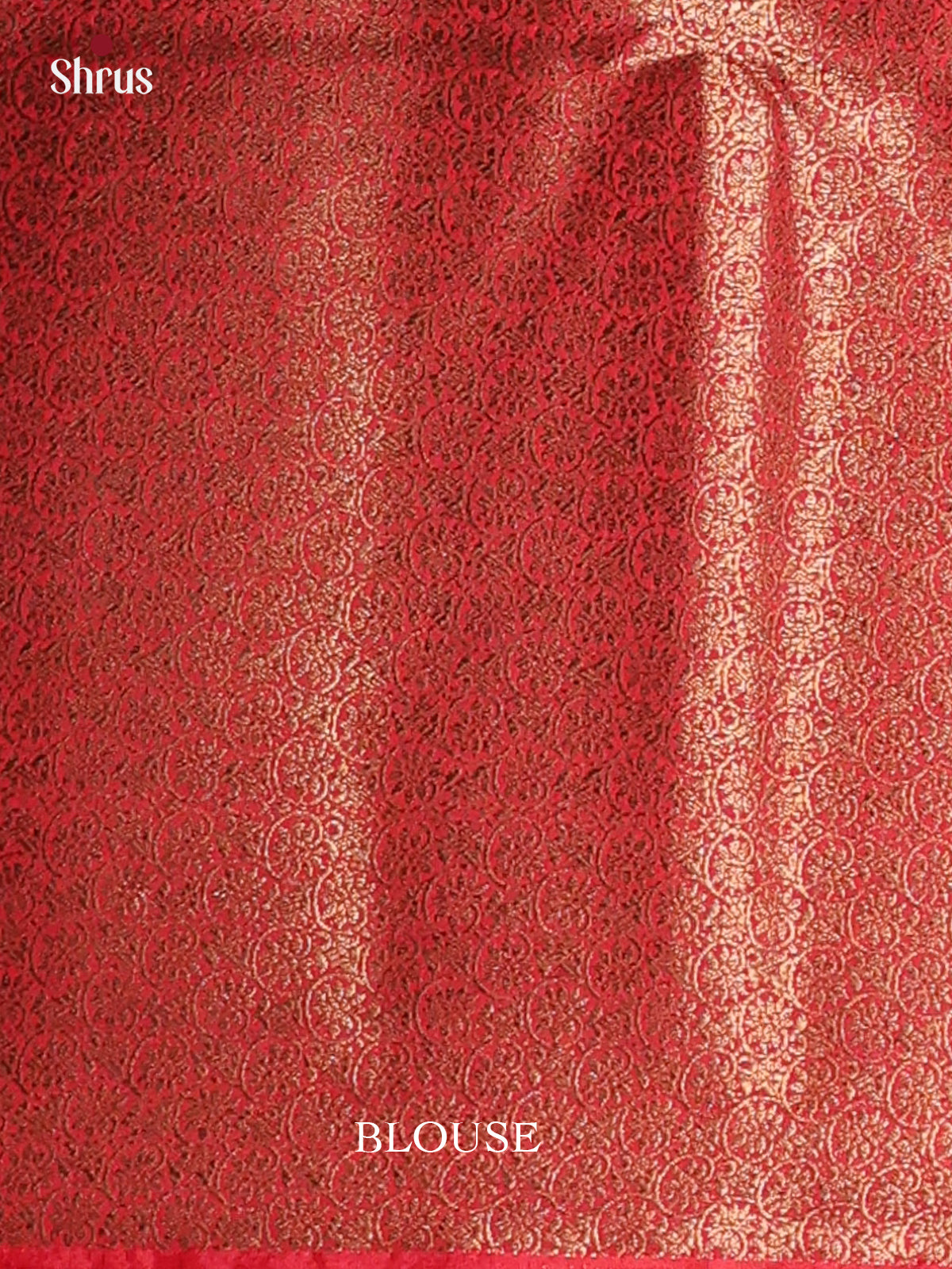 Blue & Red - Semi Jute Saree - Shop on Shrus.com