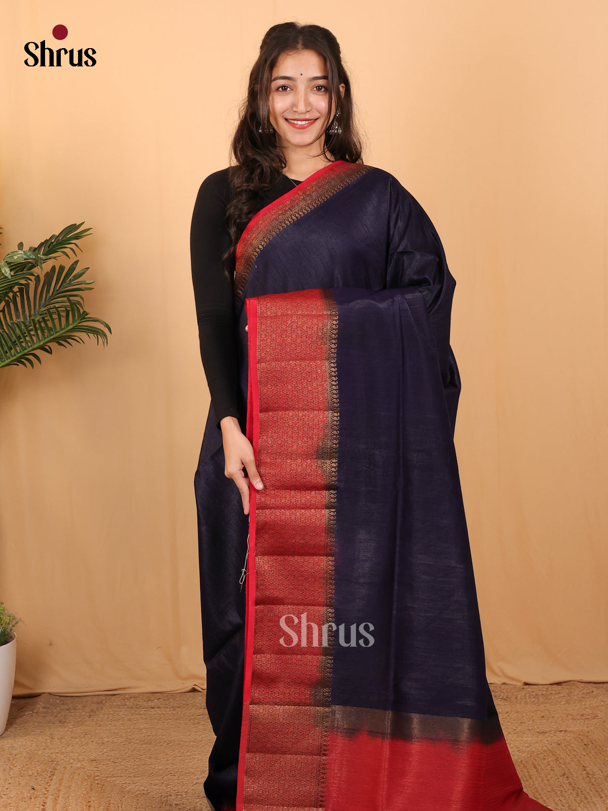 DAS22202 - Semi Jute Saree - Shop on Shrus.com