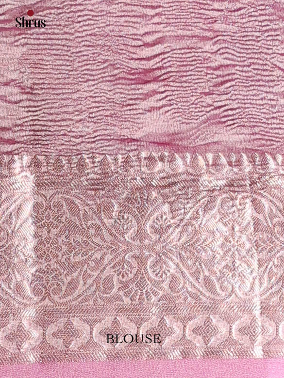 Purple - Bamboo silk Saree - Shop on Shrus.com