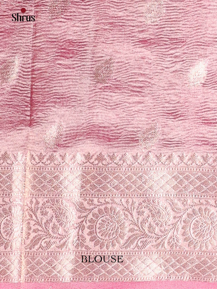 Purple - Bamboo silk Saree - Shop on Shrus.com