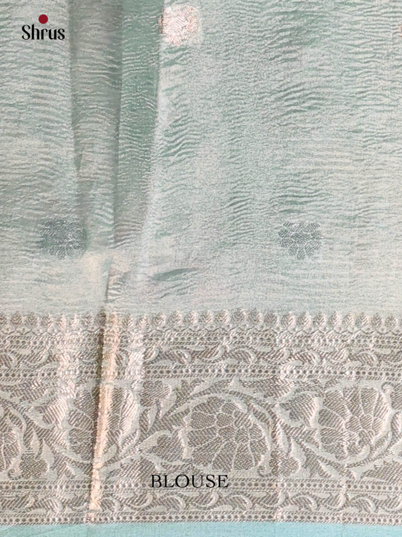 Lite Blue - Bamboo silk Saree - Shop on Shrus.com