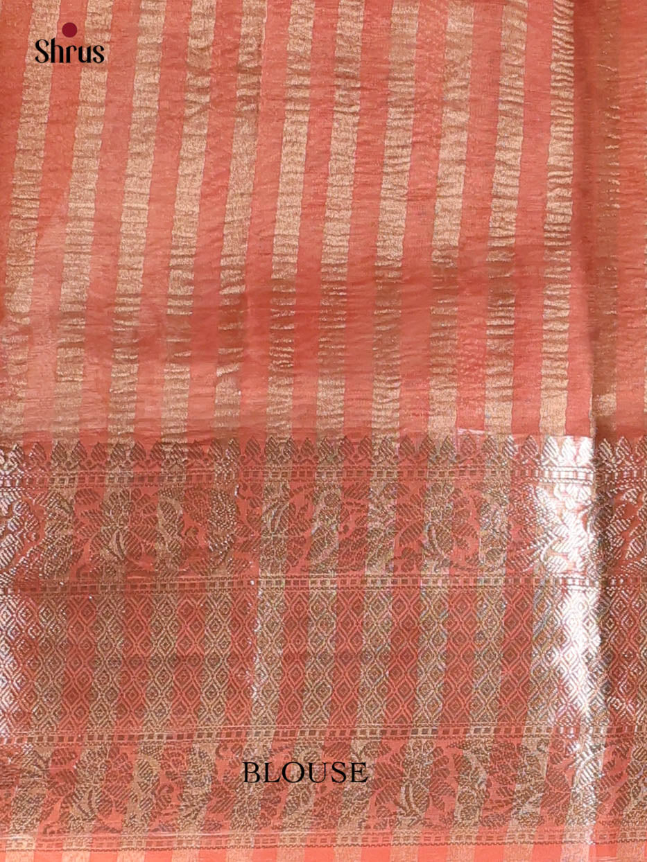 Red - Bamboo silk Saree - Shop on Shrus.com