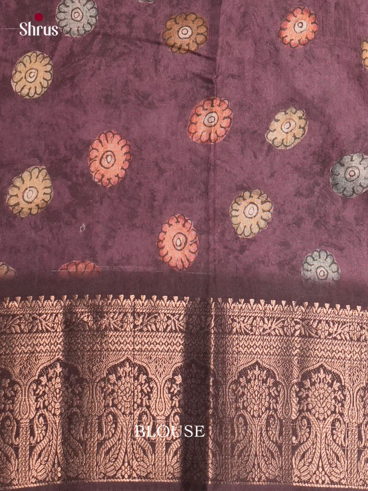 DAS22275- Chennur-Print Saree - Shop on Shrus.com