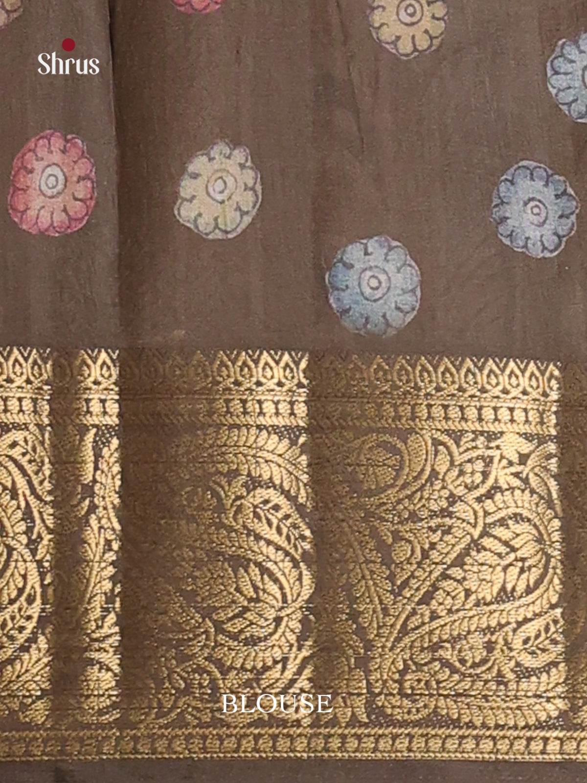 Pastel Green- Chennur-Print Saree - Shop on Shrus.com