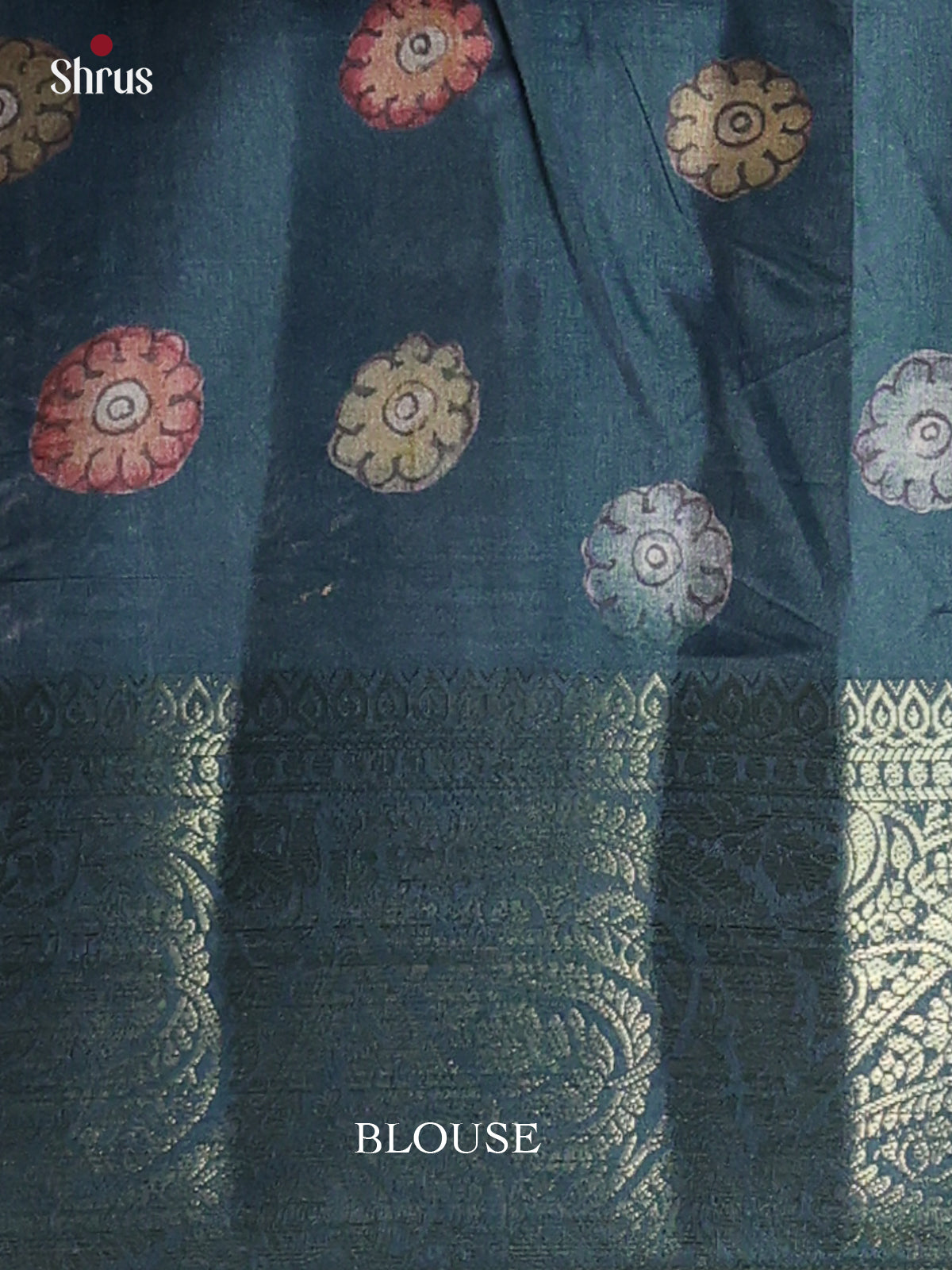 Green - Chennur-Print Saree - Shop on Shrus.com