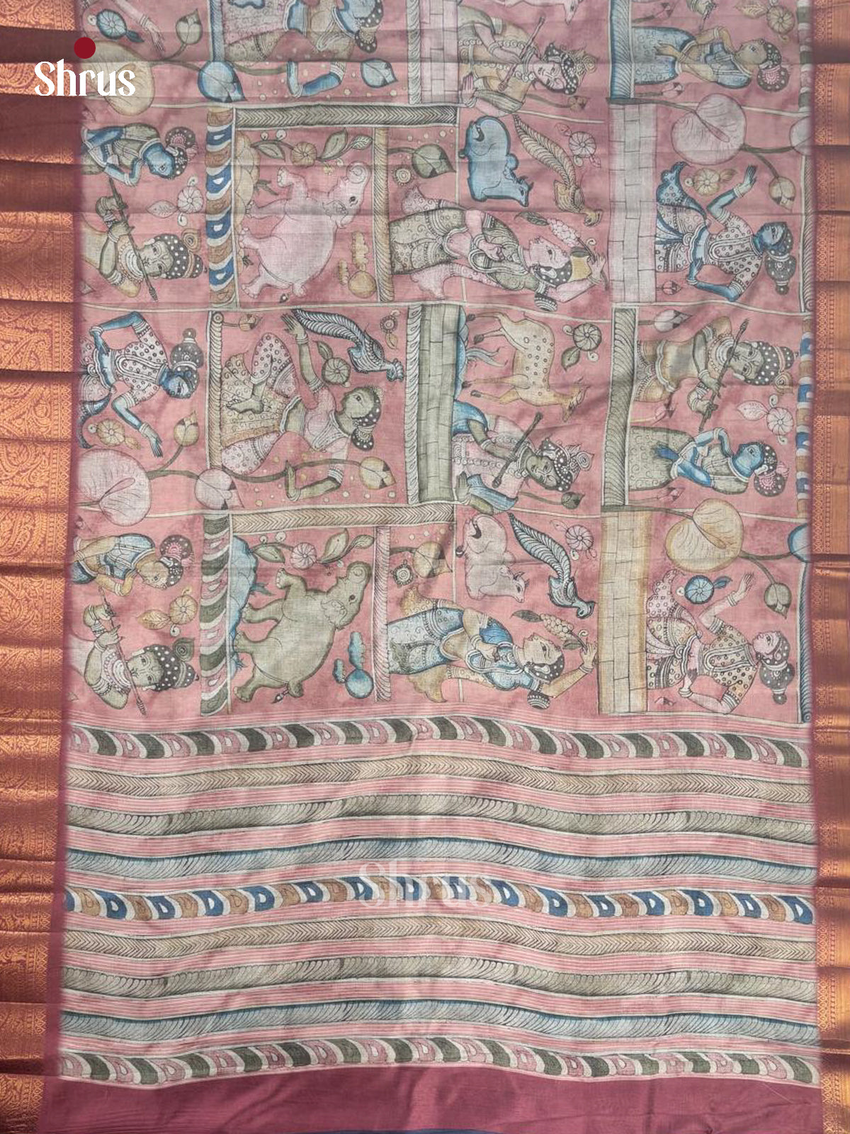 DAS22295 - Chennur-Print Saree - Shop on Shrus.com