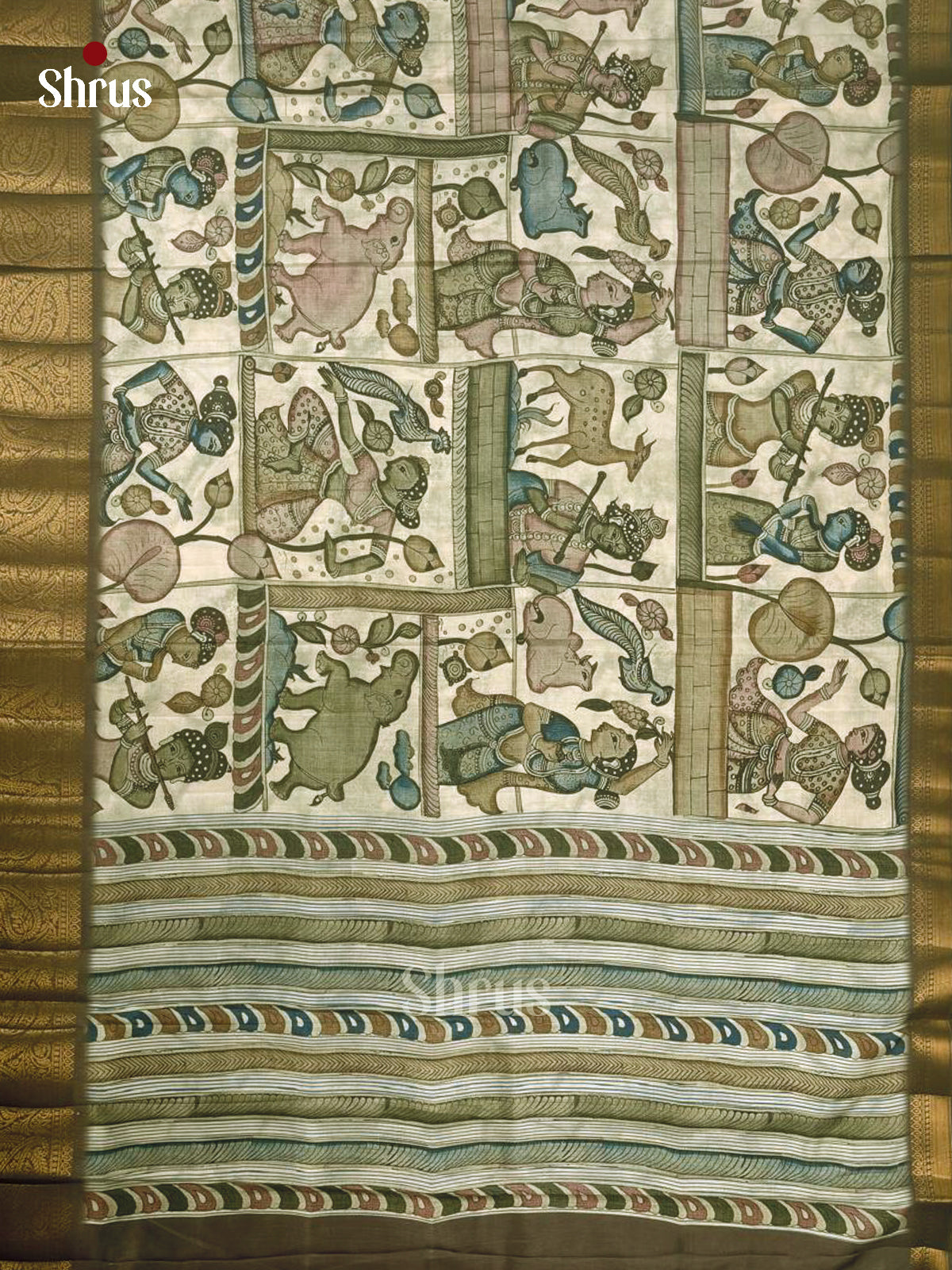 DAS22296 - Chennur-Print Saree - Shop on Shrus.com