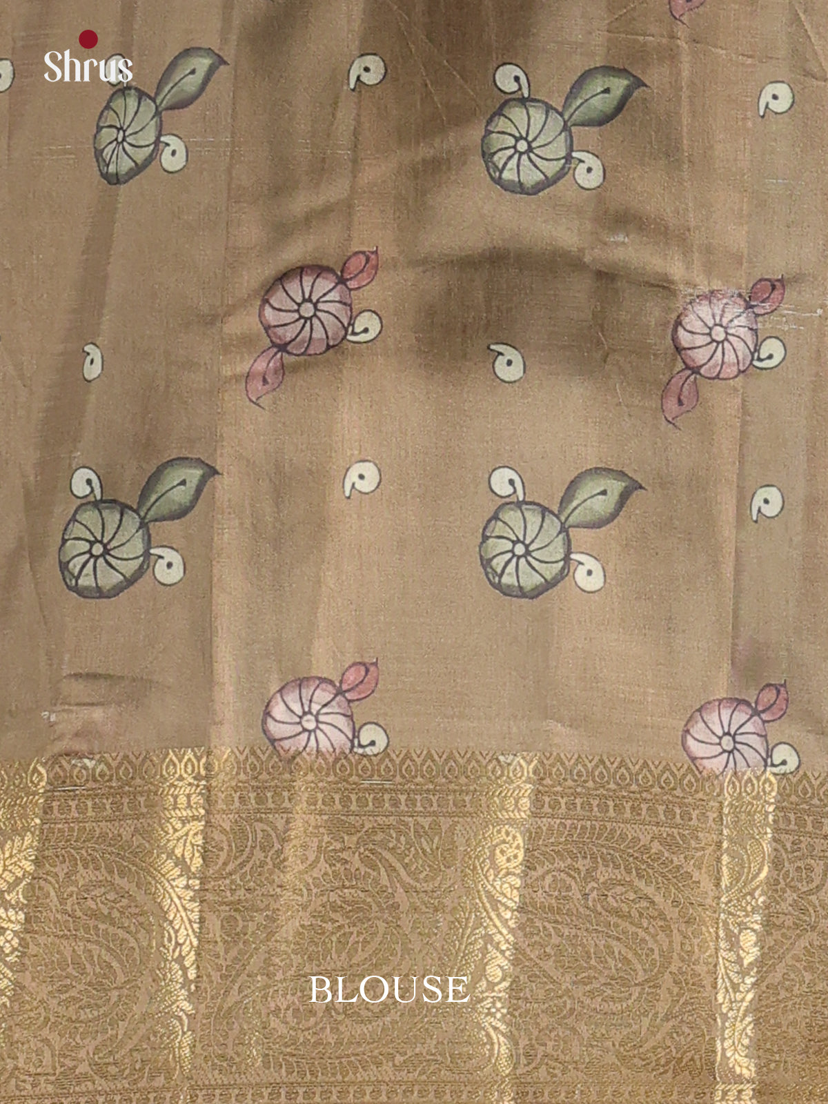 Chutney Green- Chennur-Print Saree - Shop on Shrus.com